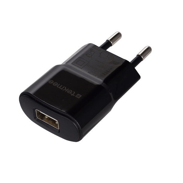Muur lader zwart 1A USB WALL CHARGER