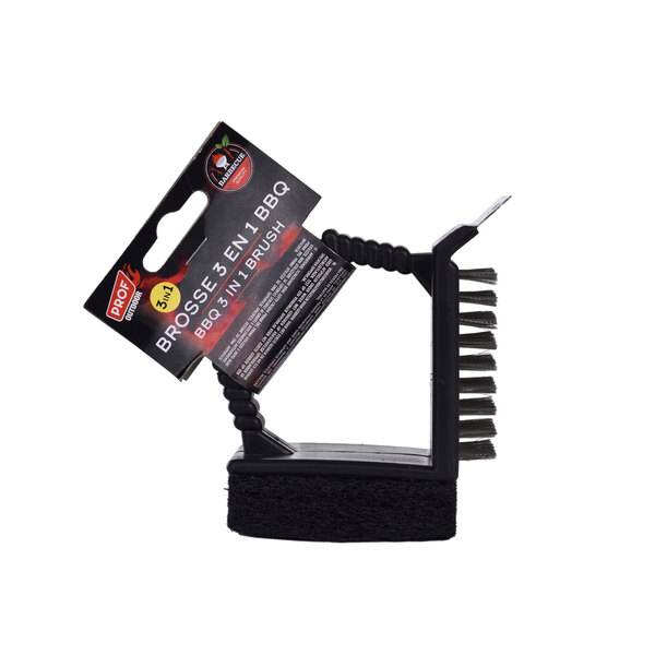 Brosse de nettoyage BBQ Metal Brush 3-in-1