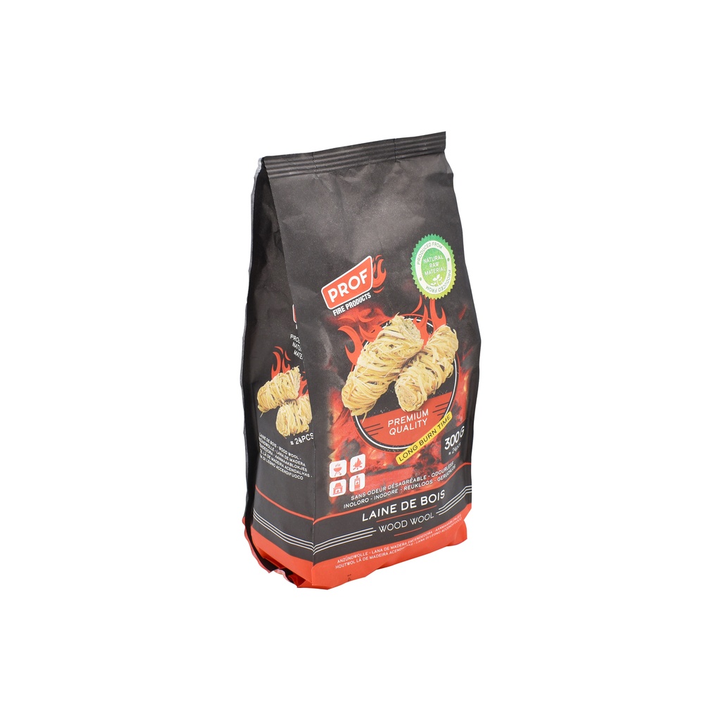 PROF Allume-feu Naturel Wood Wool Firelighter NATX300 GRDL1