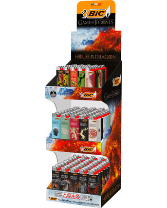 BIC aanstekers x150 Display 3-level J26/J25 Game of Thrones/HOD