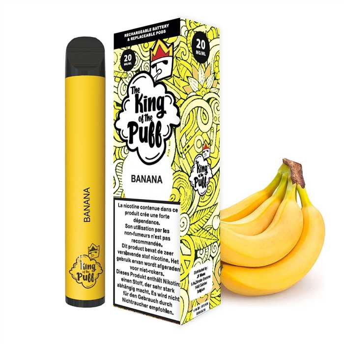 King of The Puff Straw Banaan 20mg