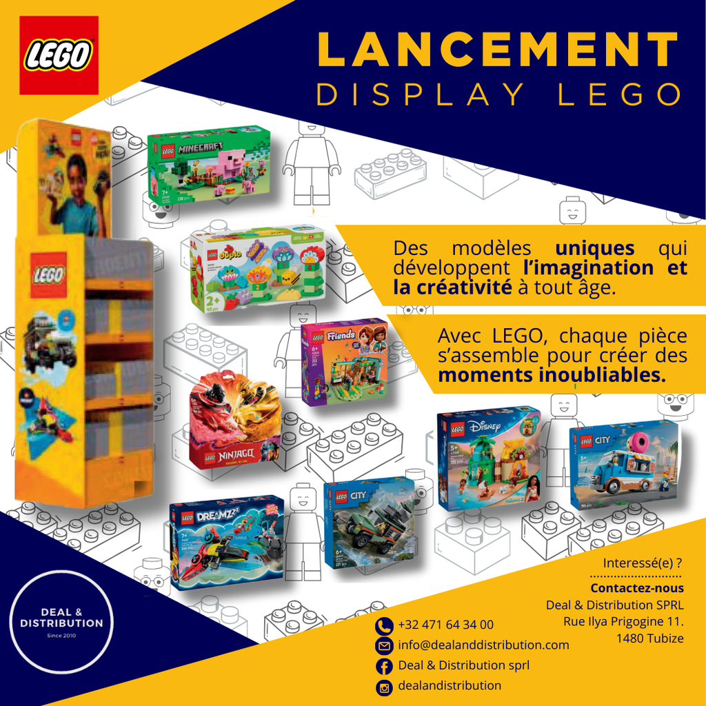 Display Lego 2025 30 multi-gammes