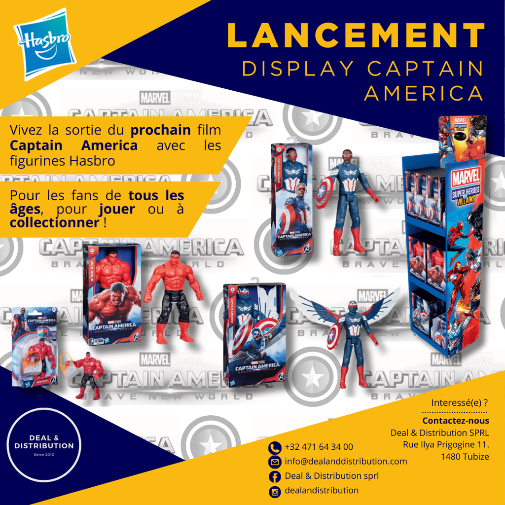 Display van 36 Captain America Figuren ASS4