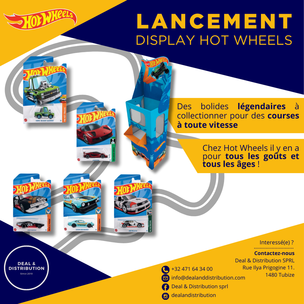 Display van 360 voertuigen Hotwheels serie