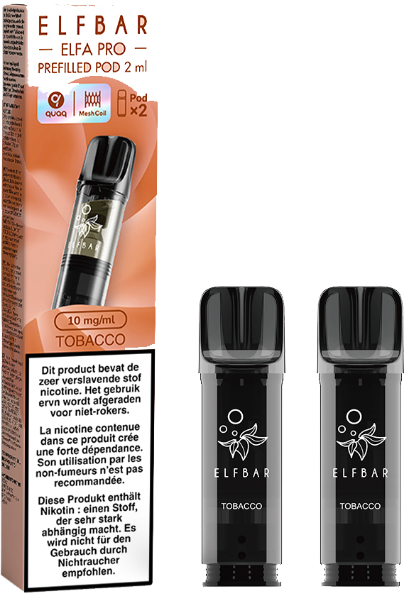ELFA PRO TOBACCO 10MG (2 PODS) 24A