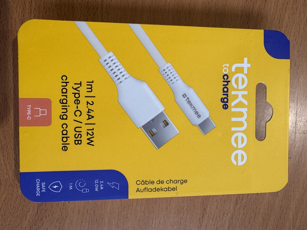 TEKMEE 1M 3A TYPE-CATYPE-C TPE CABLE