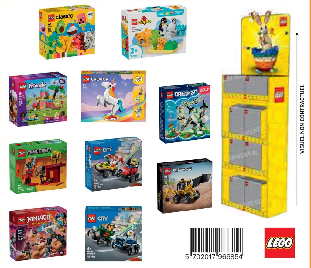 Lego DISPLAY van 40 verschillende varianten LEGO 2025 A2501989