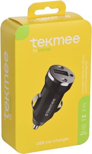 [Tekmee40448371] Sigarettenaansteker lader 1A USB auto lader