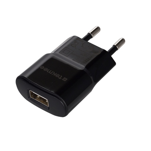 [Tekmee40448369] Muur lader zwart 1A USB WALL CHARGER