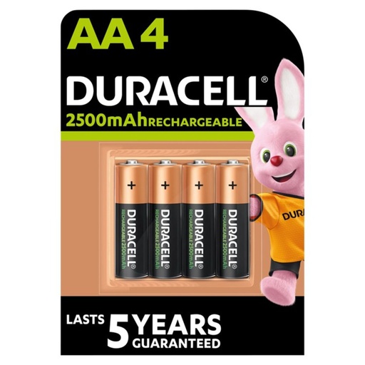 [DURACELLAA2500] Duracell AA 4 / 2500mAh Ultra Nimh