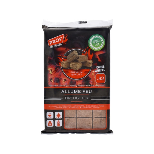 [Prof40807005] Allume feu Wood Cubes Firelighter Natural