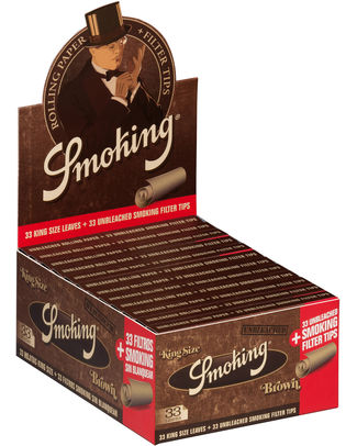 [74610 Smoking006] Smoking Brown King Size KSlim + Tips