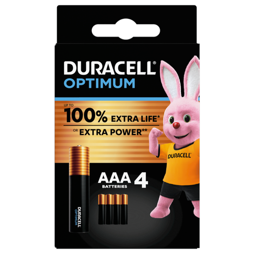 [DURACELLAAA4OPT] Duracell Optimum AAA x4