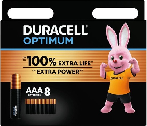 [DURACELLAAA8OPT] Duracell Optimum AAA x8