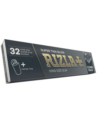 [74626] RIZLA Silver KS slim COMBI PACK + tips