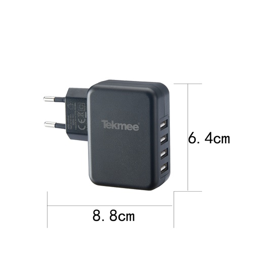 [Tekmee40430046] Wall charger 4 USB Fastcharge