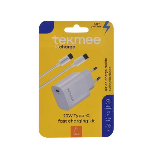 [Tekmee40430104] Wall fast charging kit type C