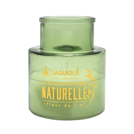 [POL40269829] Bougie LAGUIOLE Candle Nat Linen Flower 220g