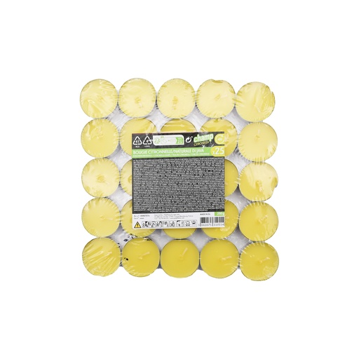 [POL40807076] Bougies Citronella Concept candle 4h Pack 25