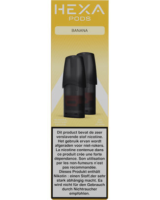[70483] HEXA SIRA PODS BANANA 18MG 2 stuks 24A