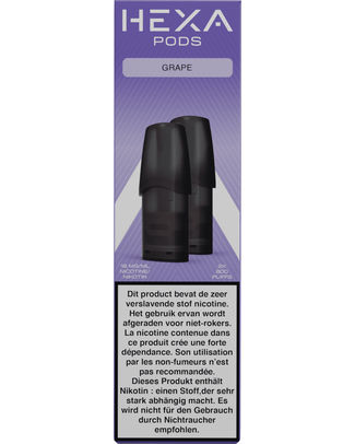 [70491] HEXA SIRA PODS GRAPE 18MG (2PCES) 24A