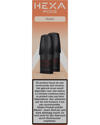 [70497] HEXA SIRA PODS PEACH 18MG (2PCES) 24A