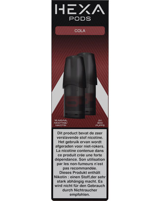 [70489] HEXA SIRA PODS COLA 18MG (2STUKS) 24A