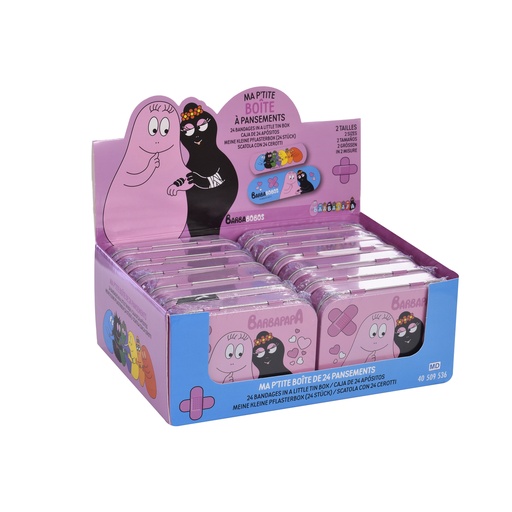 [40509536] Barbapapa Pleisters x12 Stuks Blikdoos