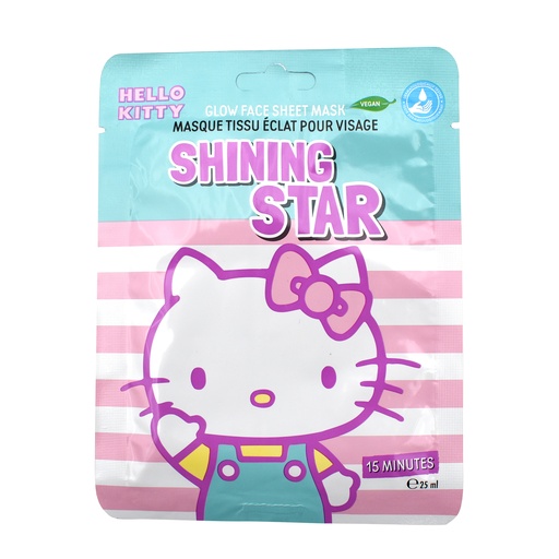 [40509600] HELLO KITTY GLANS GEZICHTSMASKER x 12