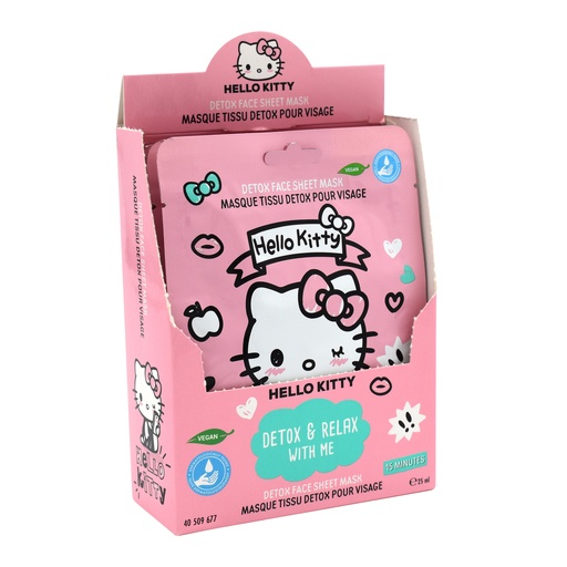 [40509677] Masker HELLO KITTY DETOXIFYING FACE MASK x12