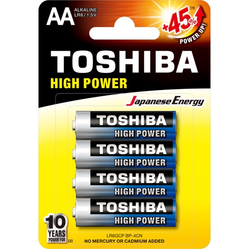 [40700100] TOSHIBA ALKAL AA PER 4 LR6GCP