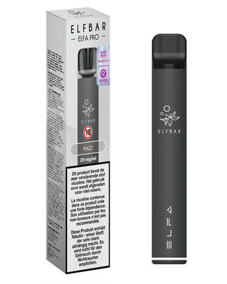 [70510] ELFA KIT DEVICE BLACK + POD RAZZ 20MG pvc8