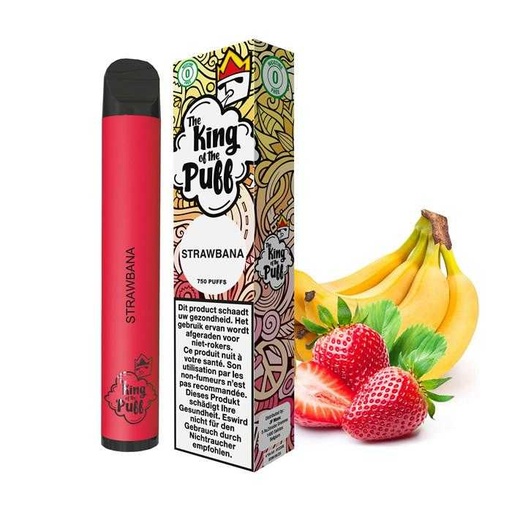 [56206] King of The Puff Straw Banana Pink Monkey 0mg