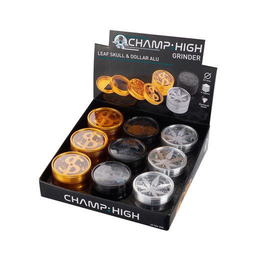 [40506246] Grinder high alu Leaf Dollar 63mm x9
