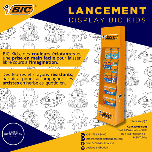 [521678] Display BIC KIDS COLOURING 24