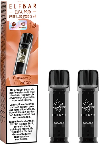 [70158] ELFA PRO TOBACCO 10MG (2 PODS) 24A