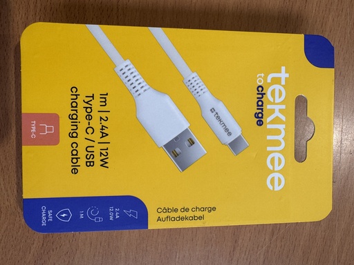 [40430170] TEKMEE 1M 3A TYPE-CATYPE-C TPE CABLE