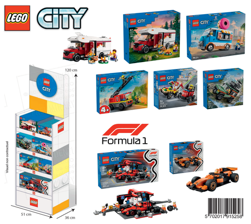 [A2501985] LEGO Présentoir 35 City LEGO 2025