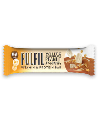 [044874] FULFIL White Peanut & Caramel Protein Bar 55gr