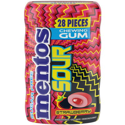 [025164] Mentos Sour Gum Strawberry