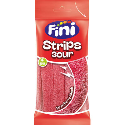 [220304] FINI Aardbei Strepen Zak 90gr