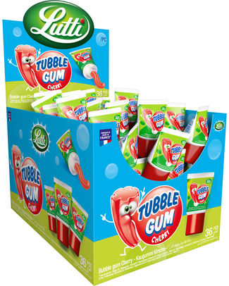 [036319] Lutti Tubble Gum Cherry 35gr