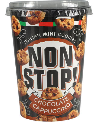 [001307] Non Stop Cookies Chocolat Cappuccino 125gr