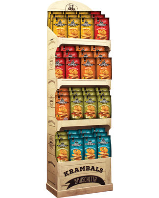 [176465] DOZEN BRUSCHETTA 5BOX + DISPLAY FT LEEG