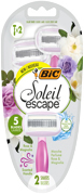 [75068] DISPLAY CRAVATE BIC RASOIRS SOLEIL ESCAPE 2-PACK (12 BLIST)