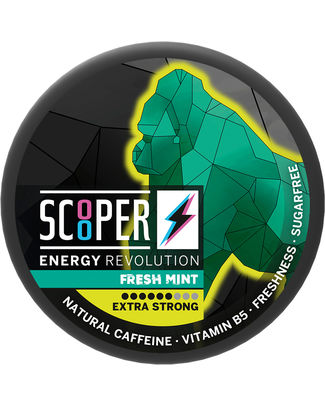 [172184] POUCHES CAFEINE 80MG EXTRA STRONG FRESH MINT 12 PCES