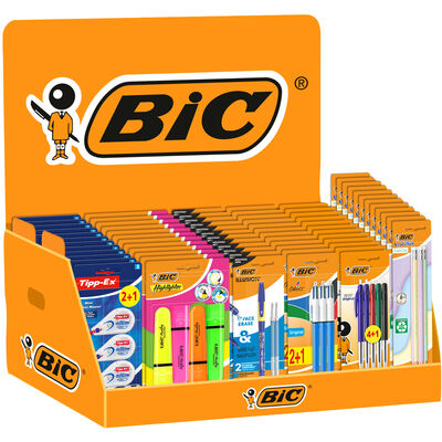 [75053] DISPLAY CD BIC BACK-TO-SCHOOL TOPPERS (55 BLISTERS)